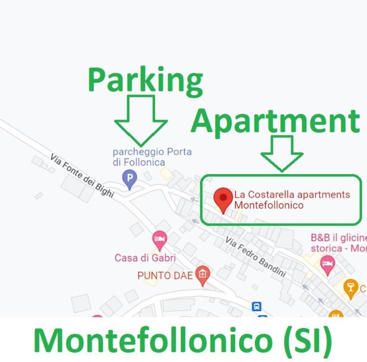 La Costarella Leilighet Montefollonico Eksteriør bilde
